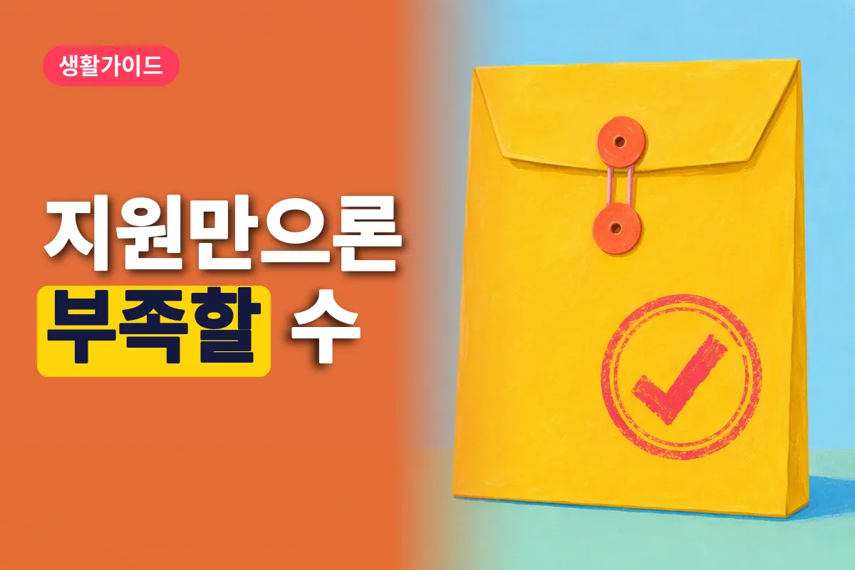 실업인정 신청과 활동 증명을 상징하는 봉인된 서류 봉투.