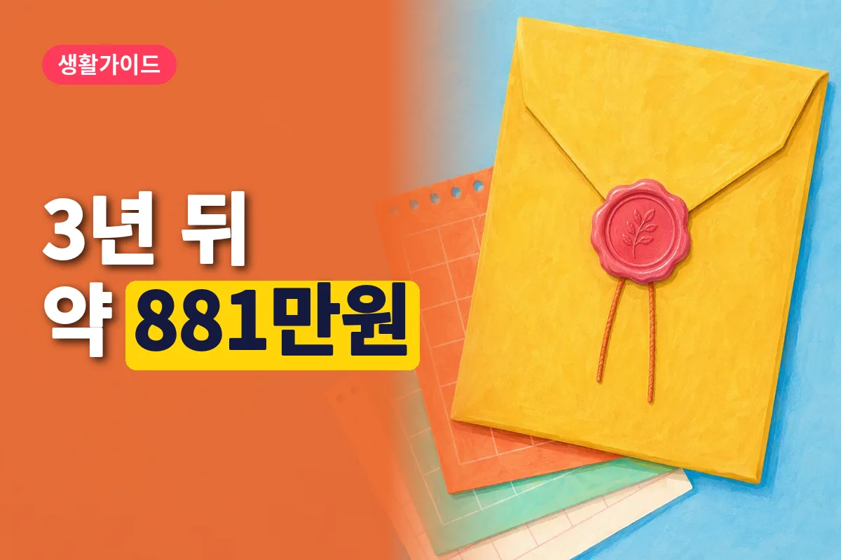 퇴직금 계산과 지급 절차를 상징하는 봉인된 서류 봉투와 달력.